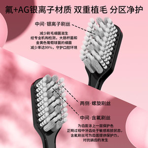 Cepillo de dientes ortodóntico en forma de U, cerdas suaves para limpieza de aparatos dentales, cepillo de dientes manual para adultos S701 - Product Image 4