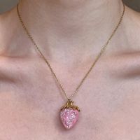 Collier multi-rangs en opale nacrée et fraise, superposé à une chaîne figaro, style niche, doux, cool, Spice Girl, alliage, bouddhiste
