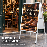 Cadre pliable pour affiche, gain de place