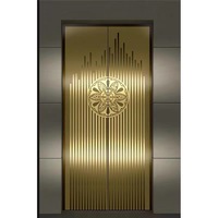 Panneaux décoratifs muraux ou de plafond en acier inoxydable gravé sur mesure Antique130 pour ascenseur