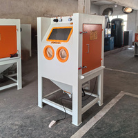Table rotative manuelle 9080 pour sablage de pièces automobiles, quincaillerie, moules, céramique, quartz et semi-conducteurs