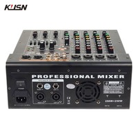 Amplificateur mélangeur 4 canaux 250W x2 99 DSP Digital Professional Powered Audio Mixing Music Console Sound Mixer avec Bluetooth USB
