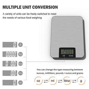 Balance de cuisine à prix de gros d'usine, <span class=keywords><strong>conversion</strong></span> multi-unités, service OEM ODM, balance de cuisine pratique - Product Image 2