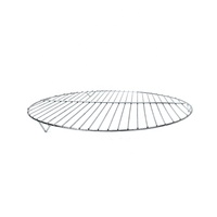 Grille de barbecue ronde en acier inoxydable robuste DaS avec trépied pour cuisson au charbon de bois en plein air, camping, pique-nique