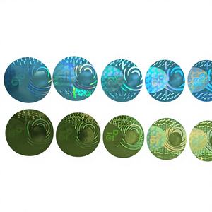 Etiqueta Adhesiva Redonda Holográfica Multicolor Personalizable, Material de Papel Adhesivo - Product Image 1