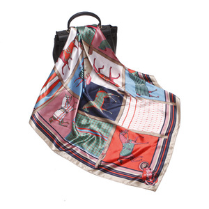 Easy Way women's 35 "Satin Square Silk come sciarpe per capelli e foulard per dormire - Product Image 2