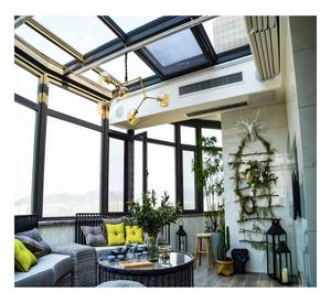 Solarium mural autonome à triple toit incliné avec terrasse supérieure - Product Image 1