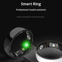 Trendiger, personalisierbarer, wasserdichter Fitness-Smart-Ring aus Keramik für Herren mit kabelloser Vibrationsfunktion, Schlaf-Tracker-App, Ultra-GPS und Bildschirm.