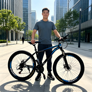 Bicicleta de Montaña Económica de 21 Velocidades para Adultos, Bicicleta Deportiva MTB con Llantas Gruesas y Frenos de Disco de 26 Pulgadas <span class=keywords><strong>en</strong></span> <span class=keywords><strong>Oferta</strong></span> - Product Image 4