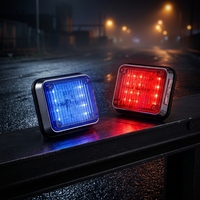Feu de signalisation carré LED haute visibilité étanche IP65 CE, lampe d'avertissement routier pour ambulance, camion de pompiers, poste de garde 12/24V
