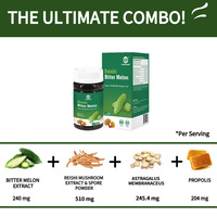 GANOHERB Vente en gros OEM Capsule de melon amer Suplemento à base de plantes