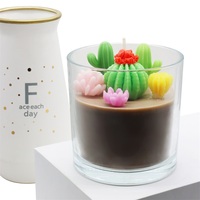 Fabricant de nouveautés Décoration intérieure en vrac de marque distributeur Plantes succulentes bocaux en verre de luxe Bougies parfumées
