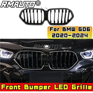 Rejillas Superiores de Radiador Delanteras LED para BMW X6 G06 2020-2024, Rejilla de Parachoques Delantero para Carreras, Pieza de Modificación - Product Image 4