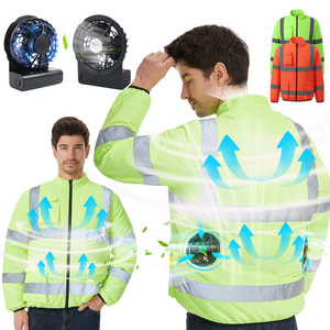 Ropa Refrigerante con Ventilador, Chaleco de <span class=keywords><strong>Trabajo</strong></span> con Aire Acondicionado, Ropa de Verano Refrigerante con Ventilador, Chaqueta de <span class=keywords><strong>Trabajo</strong></span> con Ventilador - Product Image 3