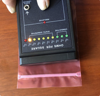Sacs en PE à fermeture éclair antistatiques électromagnétiques de couleur rose pour l'emballage d'ordinateurs et d'écouteurs