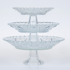 Thiết lập của 3 bánh đứng rõ ràng món tráng miệng hiển thị đứng tròn bánh tấm Cupcake Chủ đứng - Product Image 2