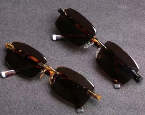 2025 nueva moda piedra polarizada gafas de sol de cristal Cool protección ocular gafas de cristal - Product Image 4