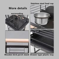 Vente en gros cage de luxe pour oiseaux cage d'élevage pour perroquet cage en volière