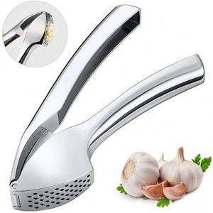 High Quality Stainless Steel Garlic Press Labor-Saving Rust-Proof Zinc Alloy Kitchen Gadget Manual Stainless Steel <b>Tools</b> Food - Product Image 2