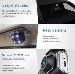 กล้องติดรถยนต์ DVR ความละเอียด Full HD 1080P เลนส์คู่ หน้า/หลัง พร้อม WiFi 5G ในตัว หน้าจอ IPS <span class=keywords><strong>2</strong></span>.0 นิ้ว เครื่องบันทึกวิดีโอ เซ็นเซอร์ Sony ควบคุมผ่านแอป - Product Image 3