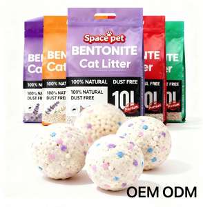 포장 디자인 맞춤 공장 공급 고양이 모래 키티 샌드 OEM ODM 애완동물 벤토나이트 고양이 모래 볼 모양 모래 고양이용 - Product Image 1