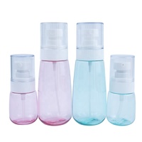 Vente en gros de flacon pulvérisateur en plastique 30ml 60ml 100ml flacon pompe de lotion vide en plastique PETG personnalisé pour emballage de cosmétiques