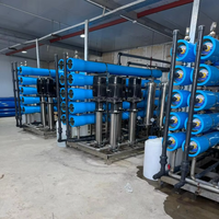 Traitement de l'eau de forage 250L 500L Système d'osmose inverse Système de filtration de l'eau de puits amer et salé