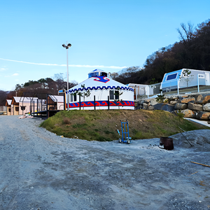 <span class=keywords><strong>Yurta</strong></span> Mongol de alta calidad para el hogar, Tenda redonda de invierno, <span class=keywords><strong>Yurta</strong></span>, madera de Glamping, nuevo diseño, casa moderna de lujo de <span class=keywords><strong>Mongolia</strong></span> - Product Image 4