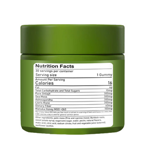 อาหารเสริมประจำวัน4-in-1 gummies ทะเล MOSS ashwagandha Lion ของ shilajit อินทรีย์ <span class=keywords><strong>Manuka</strong></span> <span class=keywords><strong>Honey</strong></span> Energy brain Booster - Product Image 2