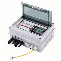 Boîtier de Combinaison Solaire DC pour PV, 1-2 Chaînes, 550V/1000V, IP65, Verrouillage Hybride Préinstallé pour Connecteurs et Instruments Électroniques
