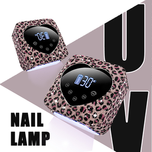 Lampe UV pour ongles en forme de cœur diamant, rechargeable, sans fil, portable, avec écran, sécheuse à gel pour salon de manucure, manucure à domicile - Product Image 1