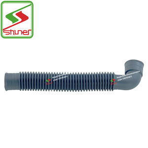 Manguera de Desagüe Corta para <span class=keywords><strong>Lavadora</strong></span>, Color Gris, con <span class=keywords><strong>Codo</strong></span> de 90 Grados - Product Image 2