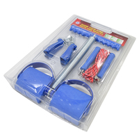 Set de Entrenamiento Físico de 3 Piezas, Material de Acero, PVC y PP, Cuerda de Tracción Multifuncional, Equipo de Ejercicio para Gimnasio en Casa