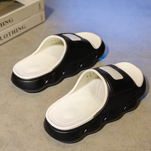 Thick Sole Open <b>Toe</b> Slides Slippers Summer Slippers Casual Home EVA Soft Slippers Fashion Outdoor Beach Flat Slides Slippers - Product Image 2