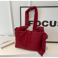 Sac bandoulière matelassé simple, style créateur, imperméable, pour hiver/automne/printemps, mode urbaine, tendance rétro minimaliste