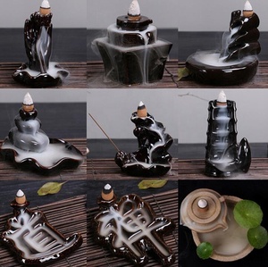 Bruciatore di <span class=keywords><strong>Incenso</strong></span> <span class=keywords><strong>a</strong></span> <span class=keywords><strong>Cascata</strong></span> di Loto Creativo / Incensiere in Ceramica per Coni di <span class=keywords><strong>Incenso</strong></span> <span class=keywords><strong>a</strong></span> Flusso Inverso / Porta <span class=keywords><strong>Incenso</strong></span> <span class=keywords><strong>a</strong></span> Proiettile - Product Image 4