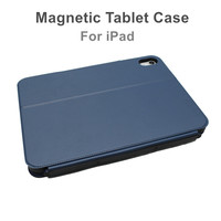 Étui de tablette en gros avec clavier, revêtement en PU, connecteur intelligent 3 broches pour iPad, antichoc, étanche, anti-poussière avec support pliable
