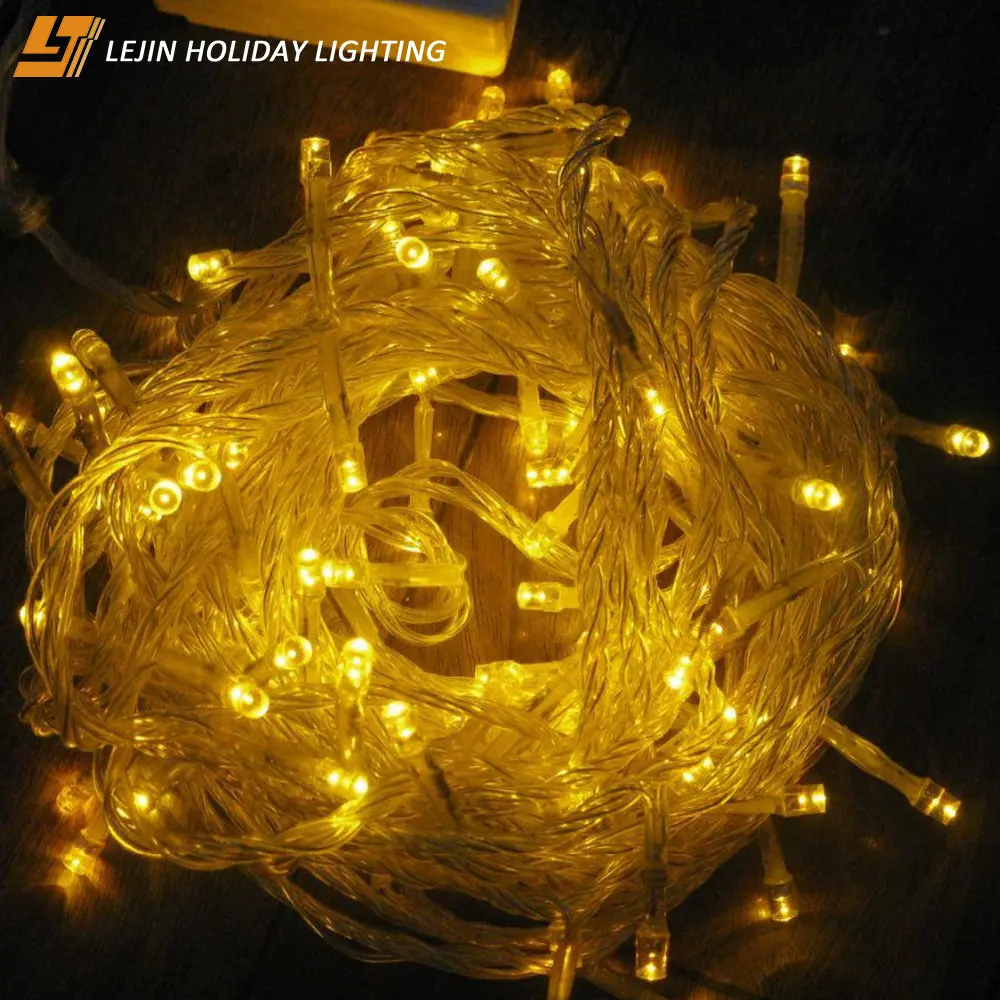 Luce a stringa led collegabile ampiamente utilizzata, stringa di luce natalizia a led con decorazione a led