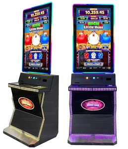 Factory Price 43" Capacitive TouchScreen <strong>J</strong> Curved Monitor Stand up Skill Game Machine with Big Hot Flaming Pots Game Option - Product Image 5
