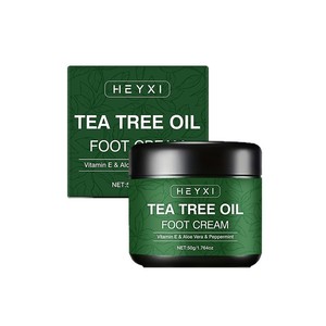 Crema per Piedi all'Olio di Tea Tree, Idratante e Riparatrice per <span class=keywords><strong>Talloni</strong></span> Secchi e Screpolati, con Aloe Vera e Menta Piperita, Ammorbidente per Pelle Ruvida - Product Image 5
