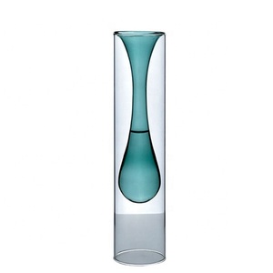 <span class=keywords><strong>Bouteille</strong></span> en <span class=keywords><strong>verre</strong></span> à double paroi colorée créative pour centres de table <span class=keywords><strong>Vase</strong></span> en <span class=keywords><strong>verre</strong></span> coloré de mariage pour la décoration de la maison - Product Image 2