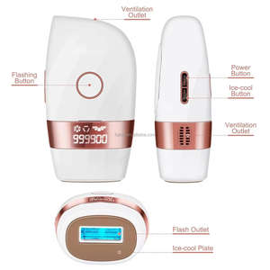 Épilateur portable à main Instrument de beauté pour le visage Laser à quartz à lumière <span class=keywords><strong>pulsée</strong></span> intense IPL Ice Cool Rasoir laser permanent indolore - Product Image 2