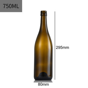 187ml 375ml 750ml 1500ml verde marrone chiaro smerigliato personalizzato all'<span class=keywords><strong>ingrosso</strong></span> vuoto bottiglia di vino in vetro bordeaux per borgogna - Product Image 5