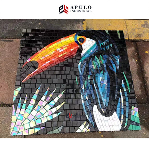 <span class=keywords><strong>Azulejo</strong></span> de mosaico mural de mármol pájaro azul colorido personalizado directo de fábrica - Product Image 2