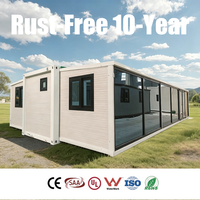 AU-Standards AS NZS 1170.3 Schneelastgeeignetes 59qm 30Ft Erweiterbares Vorgefertigtes Containerhaus 2 Badezimmer Wasserdichtes Haus mit Großem Fenster