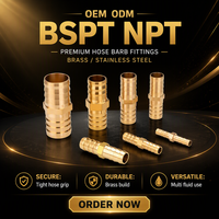 Raccord Droit en Laiton pour Tuyau DN25 1 pouce BSPT NPT, Connecteur Mâle pour Protection Incendie, Utilisation Eau et Gaz