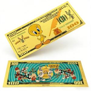 16 Modelos <span class=keywords><strong>de</strong></span> Billetes <span class=keywords><strong>de</strong></span> Plástico con Lámina Dorada <span class=keywords><strong>de</strong></span> Bugs Bunny del Anime Estadounidense, <span class=keywords><strong>Tarjeta</strong></span> Dorada <span class=keywords><strong>de</strong></span> Looney <span class=keywords><strong>Tunes</strong></span> - Product Image 5