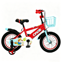 Vélo pour enfants de 12'', 14'', 16'', 18'' rouge, bleu, rose, gris, pour garçons et filles, sports de plein air, vélo pour enfants avec roues d'apprentissage amovibles