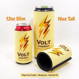 Sacs isothermes en néoprène personnalisés avec logo, design fin pour bouteilles de bière et canettes isolées, refroidisseurs isolés personnalisables par sublimation - Product Image 4