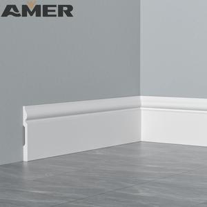 Perfil de moldura de espuma de poliestireno negro para suelos, moldura de plástico, perfil de zócalo, marco de moldura, venta al por mayor de fábrica OEM Rongke - Product Image 1